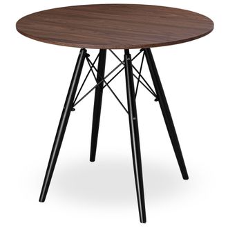 OEM Mesa Redonda Paris Black Dtw De 80 Cm, De Fresno