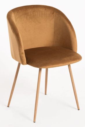 Regalos Miguel Sillas Comedor - Silla Velt Terciopelo - Marr&oacute;n