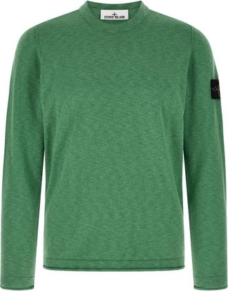 Stone Island Green Crew Neck Sweater