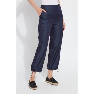 Lyss&eacute; Monique Tailored Crop Cargo Pants in Solid Indigo at Nordstrom Rack, Size X-Small