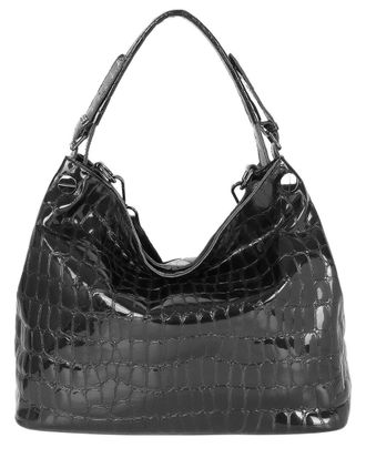 Tiffany & Fred Embossed Leather Hobo Bag