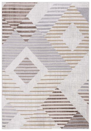 Safavieh Alfombra moderno de polipropileno beige/gris, 122 x 183 cm