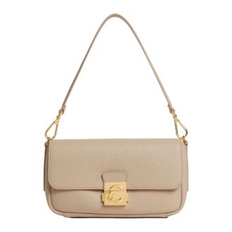 Coccinelle C-Me Lock Medium Shoulder Bag - female - Coccinelle - Shoulder Bags - Gray - ONE SIZE - Bags