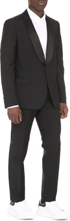 Gucci Mens Wool And Mohair Two-Piece Suit Black Suits