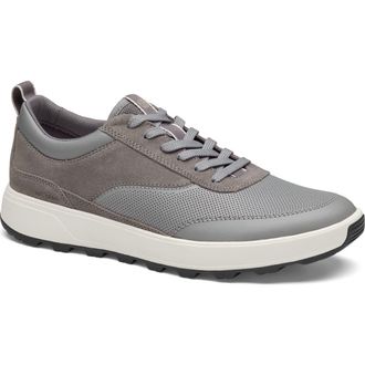 Johnston & Murphy Lucas Sneaker in Gray Full Grain/Suede at Nordstrom, Size 10.5