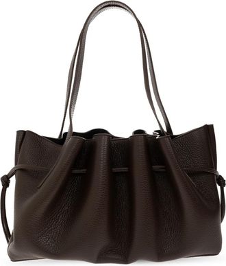 Yuzefi Scallop Shoulder Bag - Dames - Schoudertassen - Bruin - ONE Size - Leer - Tassen
