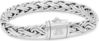 Devata Paddy Oval 9mm Chain Bracelet in Sterling Silver at Nordstrom, Size 8.5