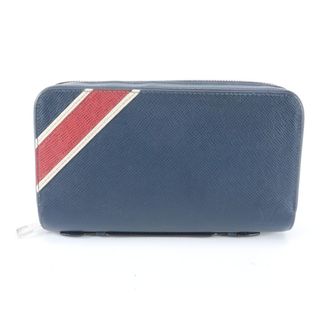 Louis Vuitton Blue Leather Long Wallet (Bi-Fold) (Pre-Owned)