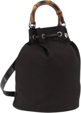 Gucci Bolso Cubo Pre-owned de Nailon - Pre-owned - Mujer - Negro - ONE SIZE