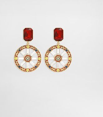 Dolce & Gabbana Carretto Wheel Clip Earrings - Woman Bijoux Multi-colored Metal Onesize