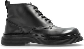 Ami Stivaletti in Pelle - - Shoes - Uomo - Nero - 40 EU