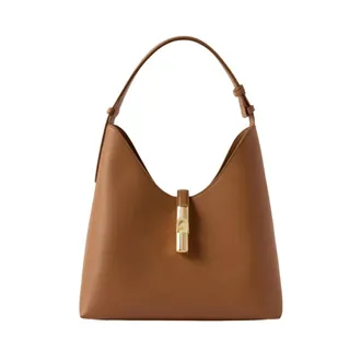 Furla Shoulder Bags, female, Brown, Size: ONE SIZE Goccia M Hobo