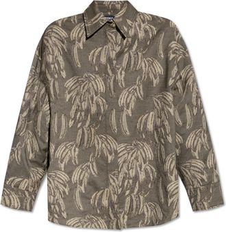 Jacquemus Overhemden, Dames, Groen, M, Katoen, Oversize-cut Shirt