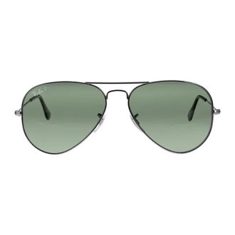 Ray-Ban Ray Ban Aviator Classic Polarized Green Classic G-15 Unisex Sunglasses RB3025 004/58 58