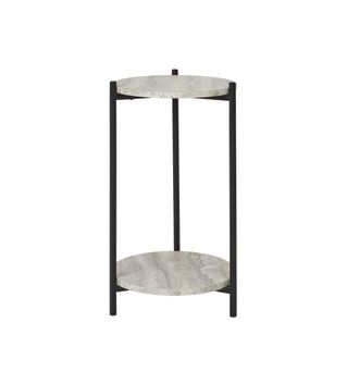 Moloo Mesa auxiliar decorativa de travertino &oslash;27 cm