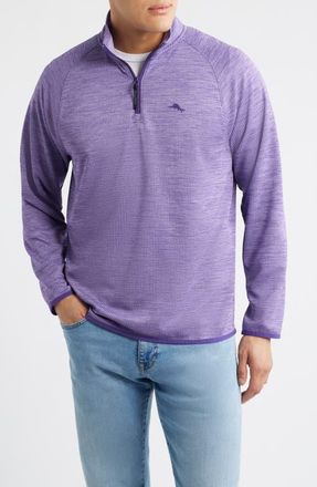 Tommy Bahama Palm Pro IslandZone Performance Half Zip Pullover in Rich Amethyst at Nordstrom, Size Xx-Large