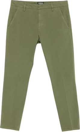 Dondup Heren, Broeken, Groen, Maat: W33 Katoen