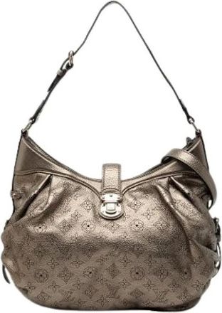 Louis Vuitton Pre-owned Shoulder Bags, female, Gray, Size: ONE SIZE Pre-owned Leather Crossbody Bag