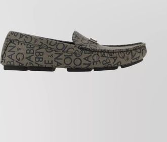 Dolce & Gabbana jacquard loafers with metal hardware detail