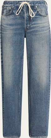 Rag & Bone Miramar Terry Drawstring Wide-Leg Jeans
