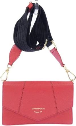 Armani Pre-owned Cross Body Bags, female, Red, Size: ONE SIZE Pre-owned Bag