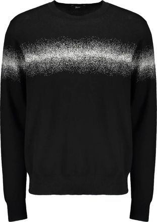 Herno Gebreide Pullover - Heren - Ronde hals truien - Zwart - L - Katoen - Truien & Vesten