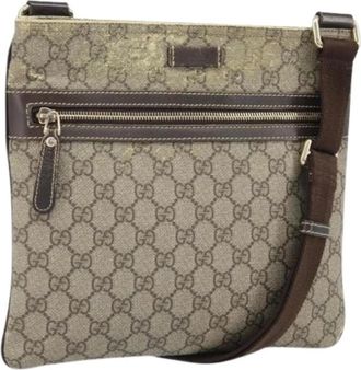 Gucci Pre-owned Cross Body Bags, female, Beige, Size: ONE SIZE Pre-owned Plastic Cross Body Bag