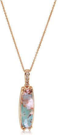 Le Vian Ladies Aquaprase Peacock Necklaces set in 14K Strawberry Gold