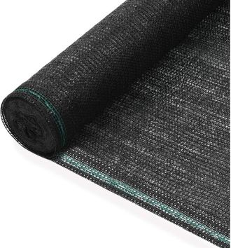 vidaXL Toldo Para Pista De Tenis Hdpe 1,2x50 M Negro Vidaxl