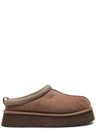 UGG Ugg Tazz Suede Flatform Slippers - Brown - 8 (IT41/ UK8)