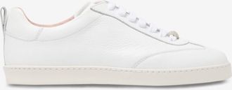 Fabiana Filippi Niedrige Sneakers mit Schn&uuml;rung aus Leder mit Strasssteinen