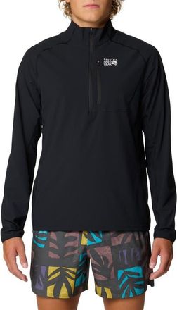 Mountain Hardwear Sunshield Half Zip in Black at Nordstrom, Size Xx-Large