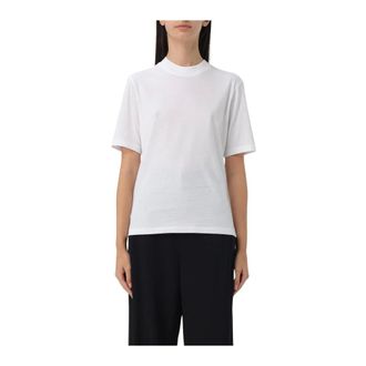 Filippa K T-Shirts, female, White, S, Black Crew Neck T-Shirt