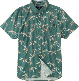 Chubbies The Friday Shirt Mens Dark Green Tropical Button-Down DSGL1253