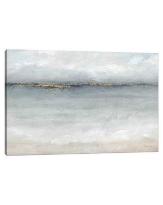 iCanvas Icanvas Serene Sea Grey Gold Landscape Wall Art By Cynthia Coulter