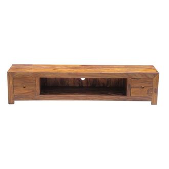 Jaipur Furniture Jaipur Large Plazma with Drawer - Sheesham Wood - L40 x W200 x H45 cm - Honey Dark Finish in Brown