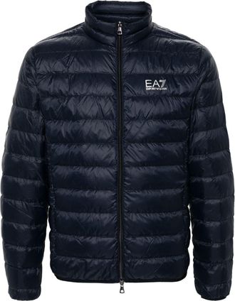 Emporio Armani Core Identity jacket - men - Duck Feathers/Duck Down/Polyamide/Recycled Polyamide - S - Blue