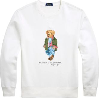Polo Ralph Lauren Felpa con motivo Bear - Bianco