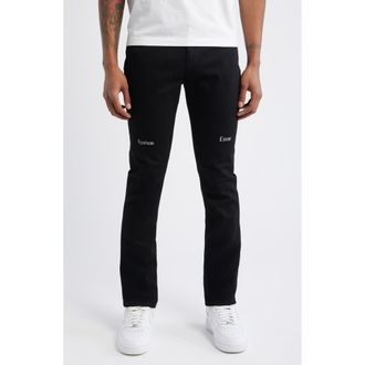 Rta Bryant Skinny Jeans in Black Hologram Digital Cross at Nordstrom, Size 29