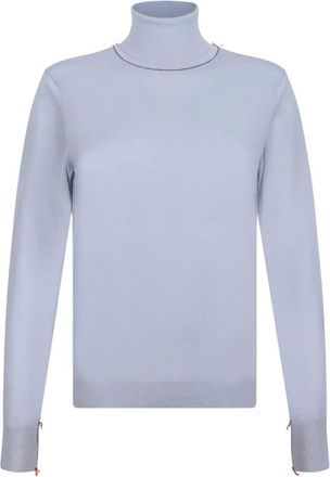 Maison Margiela Stijlvolle Pullover Sweaters voor Vrouwen - Dames - Coltruien - Blauw - S - Truien & Vesten