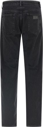 Maison Margiela Mens Black Cotton Tapered Jeans Clothing