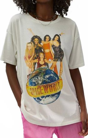 Daydreamer Spice Girls Spice World Merch Y2K Tee In White