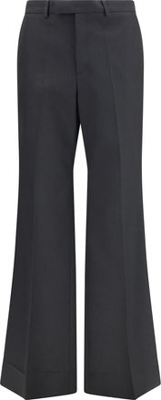 Valentino Black Nylon Gabardine Trousers