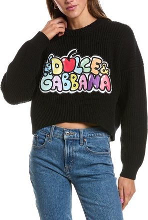 Dolce & Gabbana Patch Front Wool Sweater