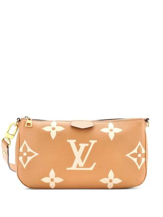 Louis Vuitton Multi Pochette Accessoires Bicolor Monogram Empreinte Giant Large pouch - Toni neutri