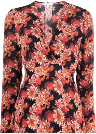 Patrizia Pepe Overhemden, Dames, Veelkleurig, L, Bloemenblouse Art. 2C1280A9O5