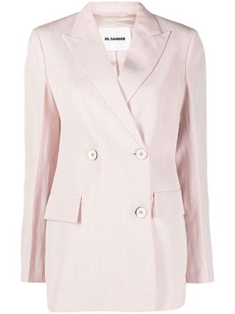 Jil Sander Blazer doppiopetto sartoriale - Rosa