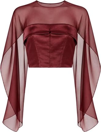 Alberta Ferretti Blouses - Dames - Blouses - Rood - L - Overhemden