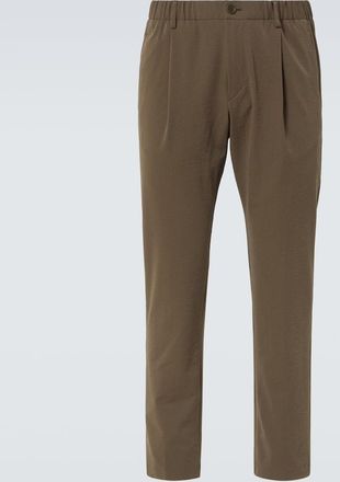Herno Seersucker straight pants