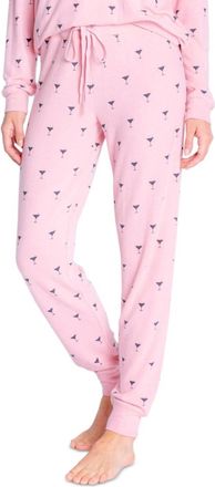 Insomniax Butter Jersey Jogger Pajama Pants In Blush